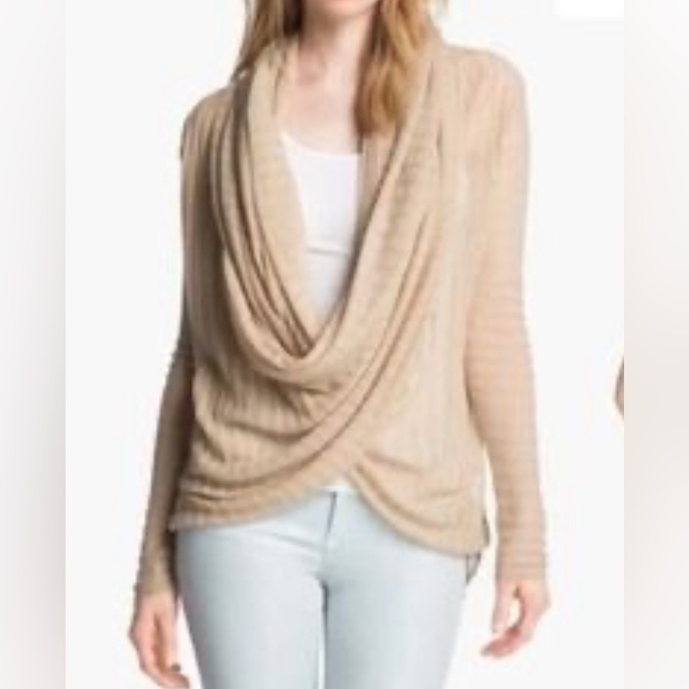 Alice & Olivia linen blend sweater size small